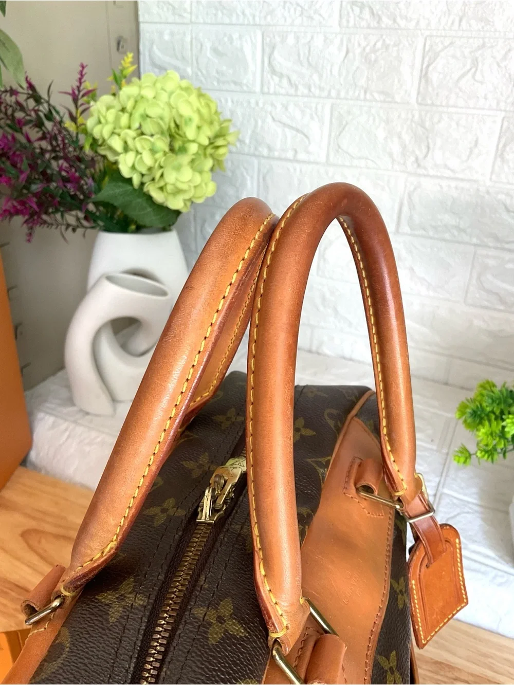 ✅LV LARGE DEAUVILLE HANDBAG AUTHENTIC LOUIS VUITTON